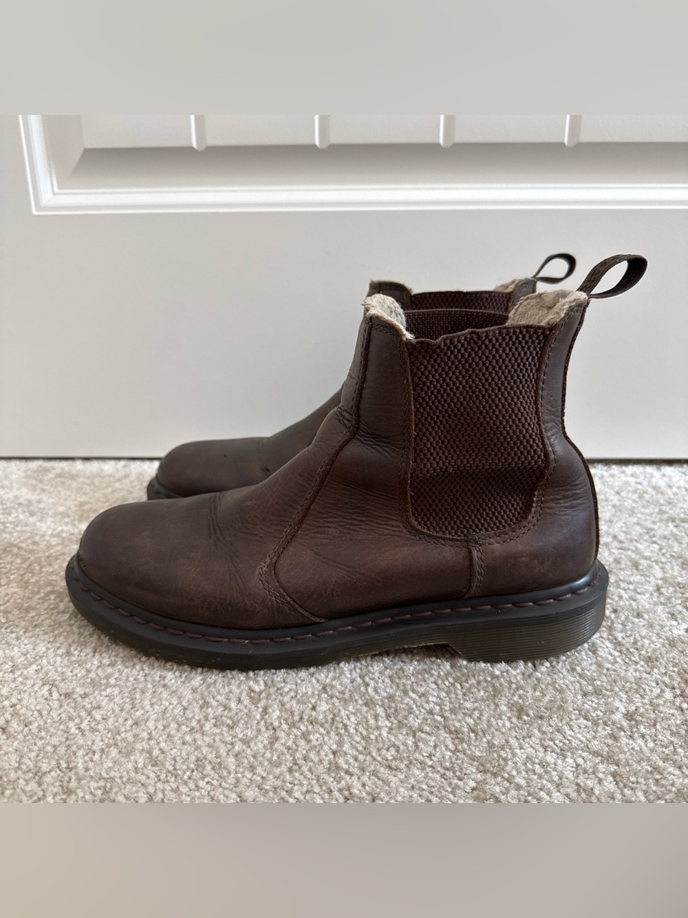 Dr. Martens Men’s Brown Leather Chelsea Boots